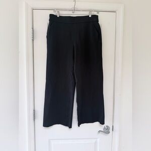 SPANXsmooth PerfectFit Black Pointe Wide Leg Pants Comfort Band | Size XL Office